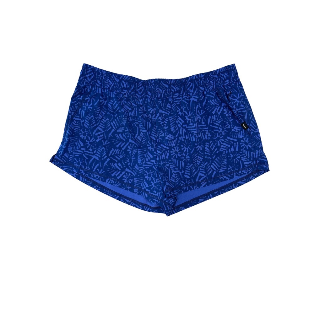 Prana Railay  Short Ceramic Blue Cabo‎ Abstract Print Mid Rise  NEW Womens XL